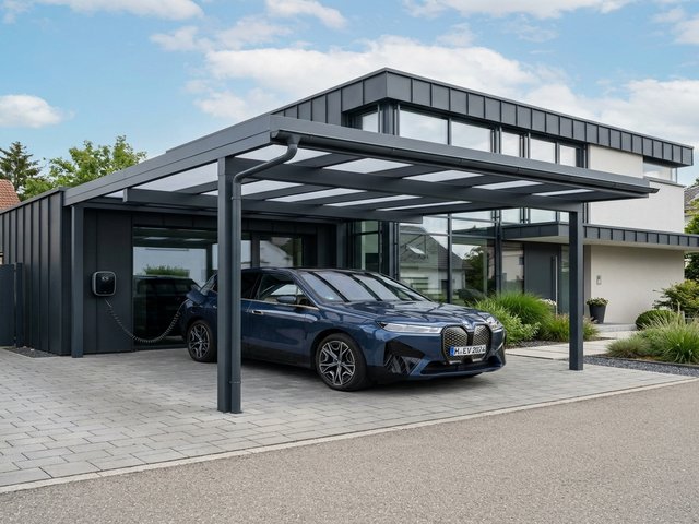 Maßgefertigter Aluminium-Carport in Lohfelden